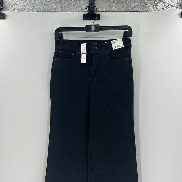 J. Crew Women's Low-rise denim trouser in 1996 semi-stretch - Black - 23P NWT - Picture 2 of 7